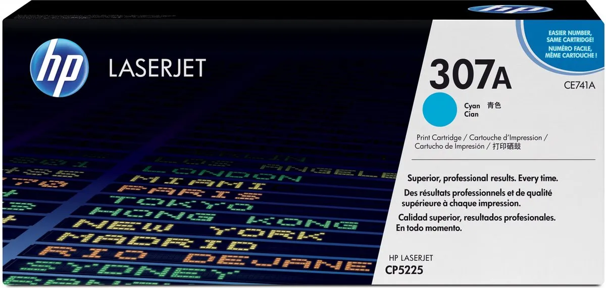 HP 307A Tonercartridge Cyaan CE741A - 7000 Pagina's
