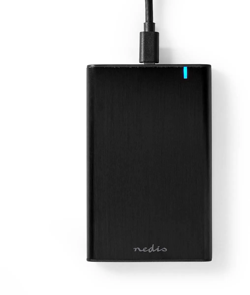 Nedis HDDE25410BK 2.5" HDD-behuizing - USB 3.1 Gen1 - Zwart