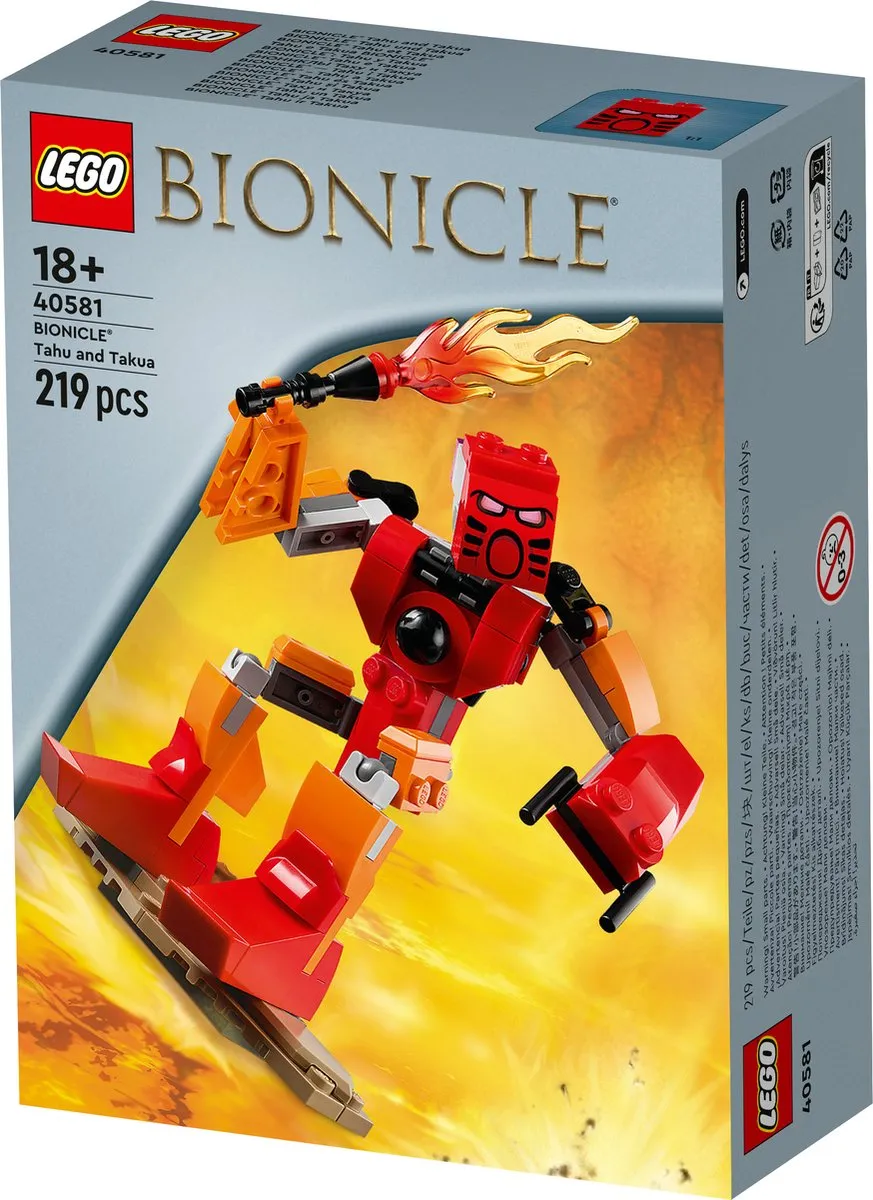 LEGO BIONICLE Tahu en Takua 219 Stukken - Meerkleurig
