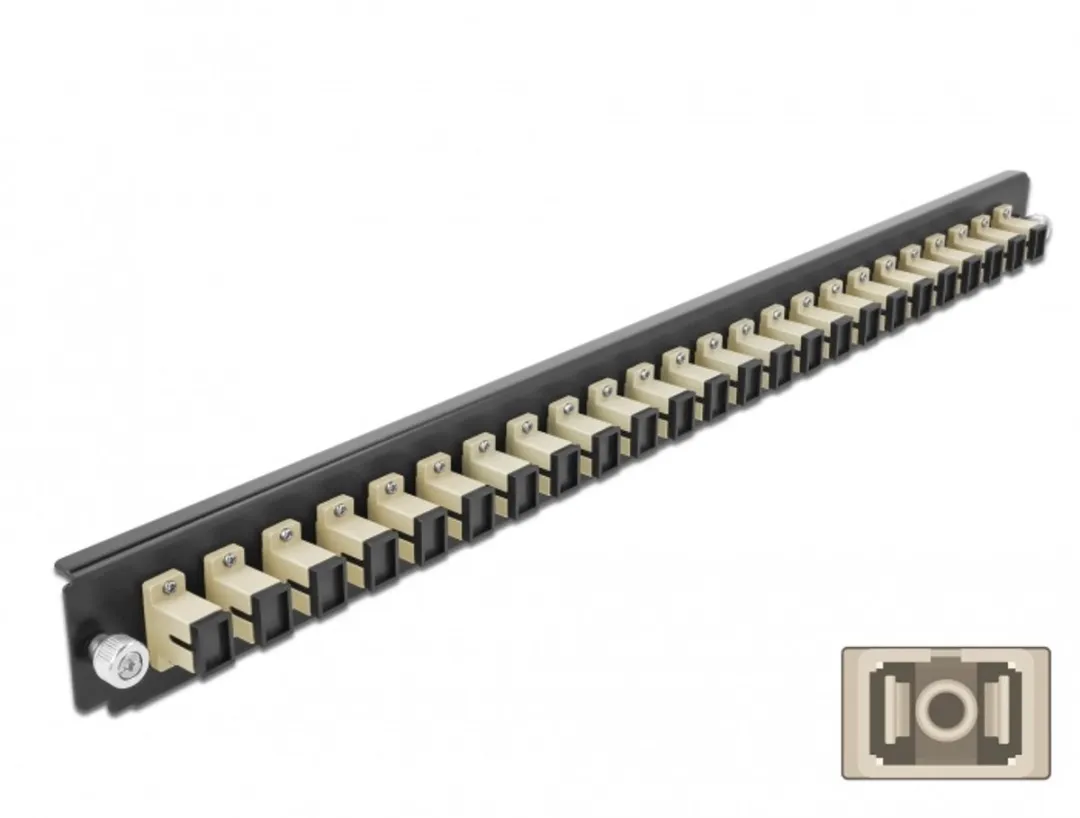 Delock 19" Splice Box Front Panel 24x SC Simplex