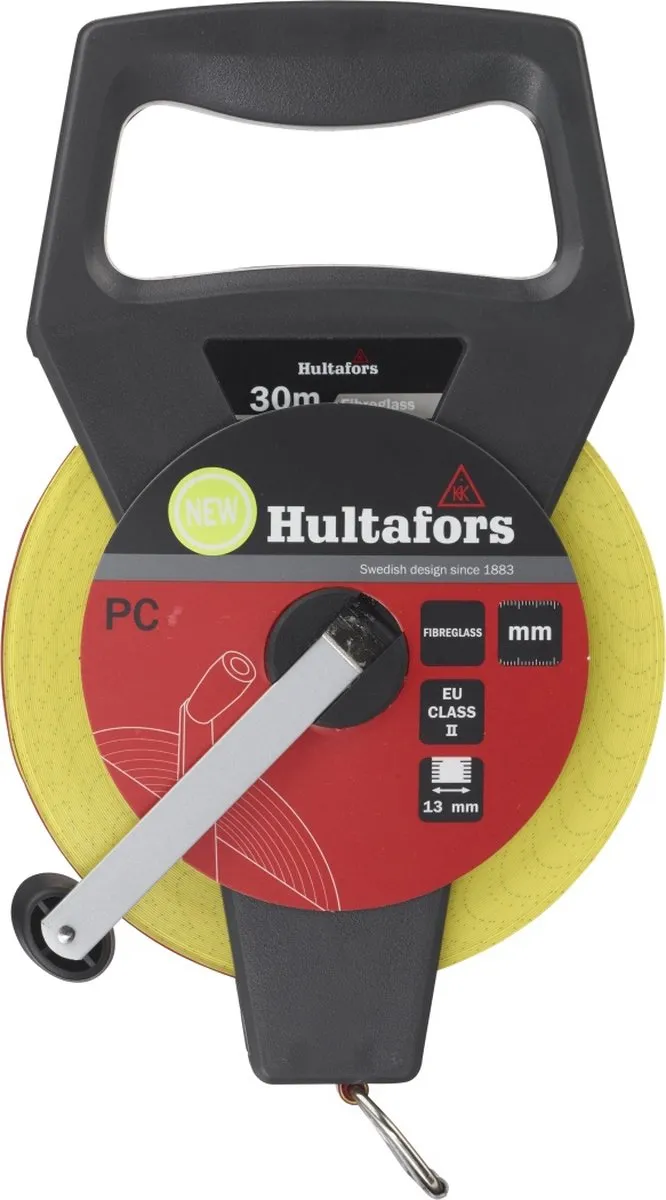 Hultafors PC 30m A Landmetermaat Glasvezel 30m - Geel