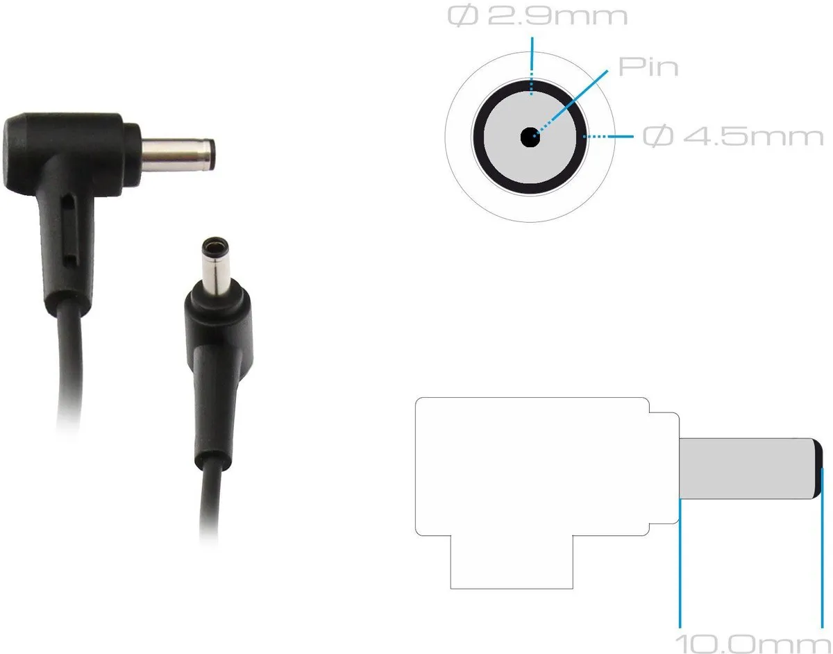 ASUS 0A001-01103000 Oplader 45W - Zwart