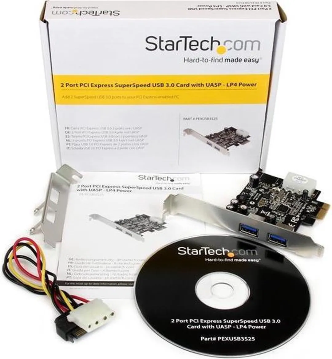 Startech PEXUSB3S25 PCIe USB 3.0 Kaart - 2 Poorten - afbeelding 6 van 6
