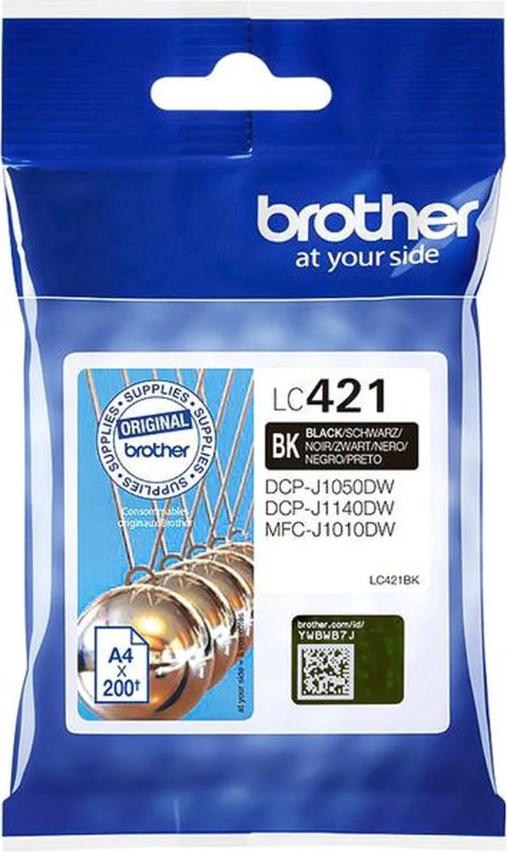 Brother LC421BK Inktcartridge - Zwart