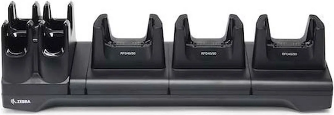 Zebra RFD40 CRD3S4T-RFD49-UNIV-COM-1R Laad-/Communicatiestation - 3 Slots - Zwart