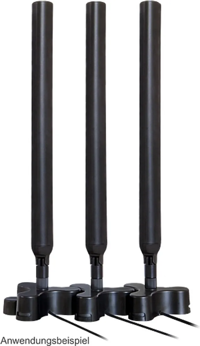 Delock SMA-RP Antennebasis 1m - Zwart