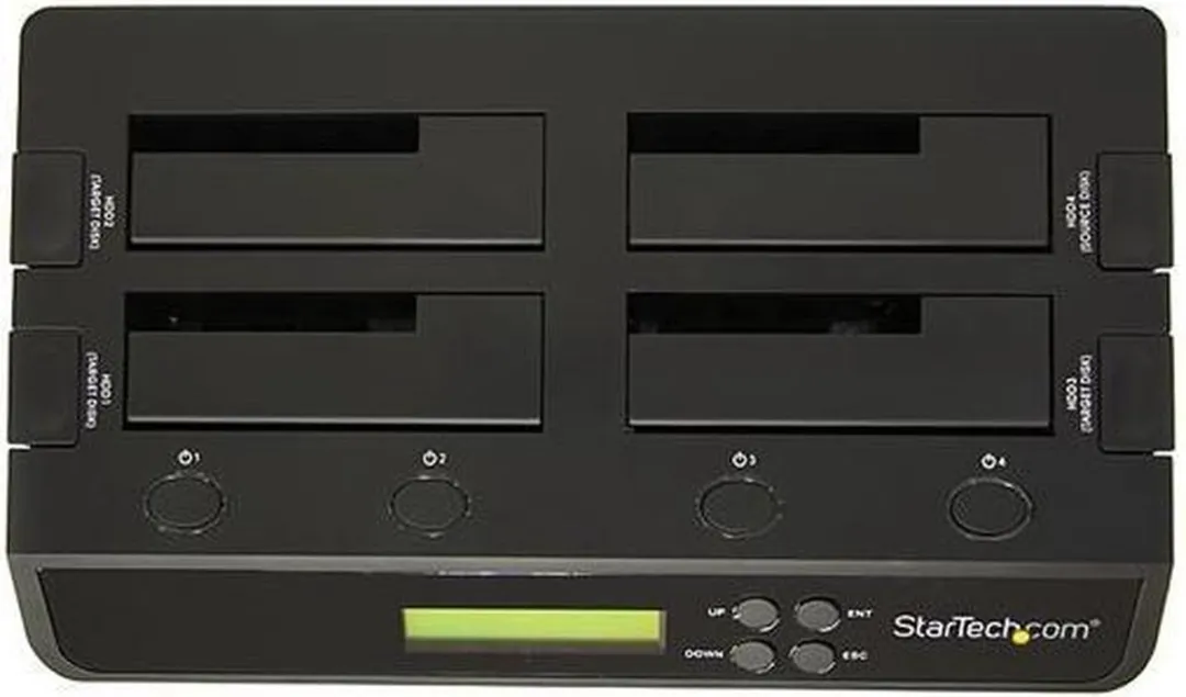 Startech SATDOCK4U3RE 4-Bay USB 3.0 eSATA Duplicator Dock - Zwart