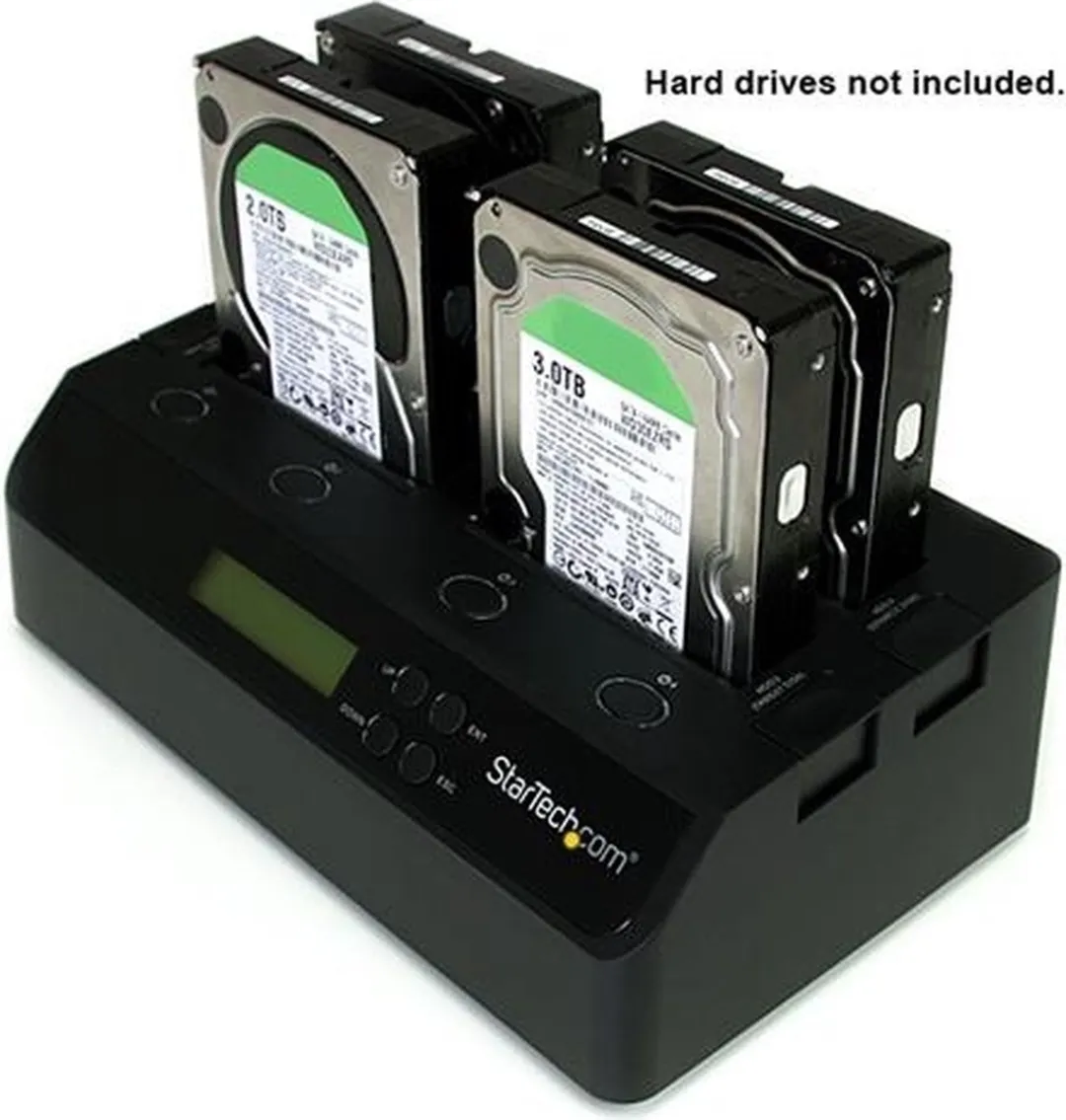 Startech SATDOCK4U3RE 4-Bay USB 3.0 eSATA Duplicator Dock - Zwart