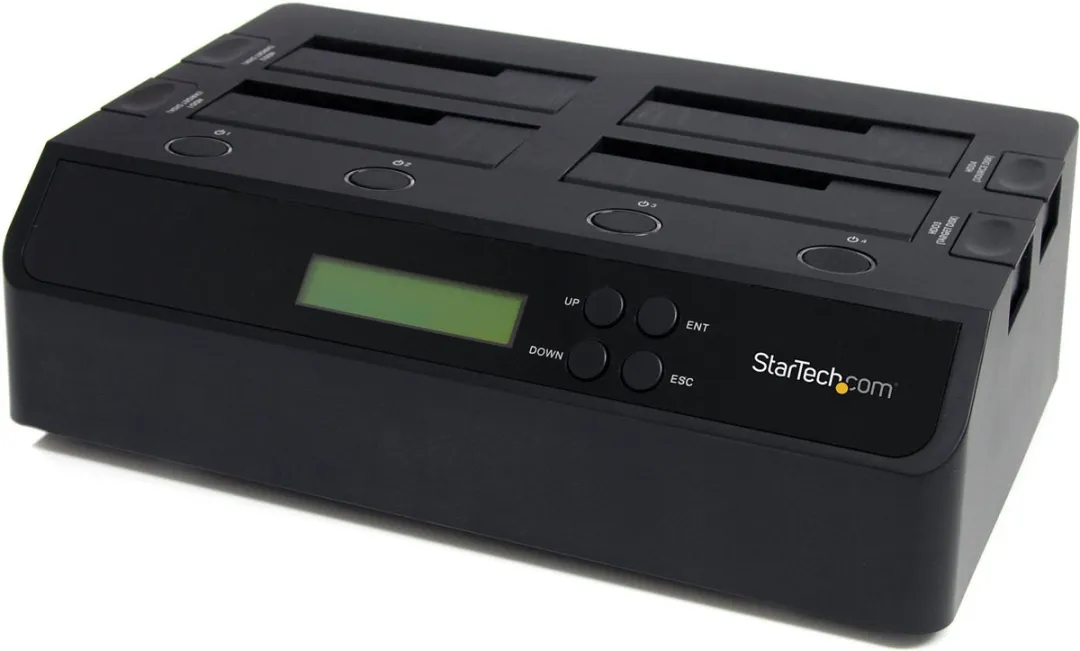 Startech SATDOCK4U3RE 4-Bay USB 3.0 eSATA Duplicator Dock - Zwart