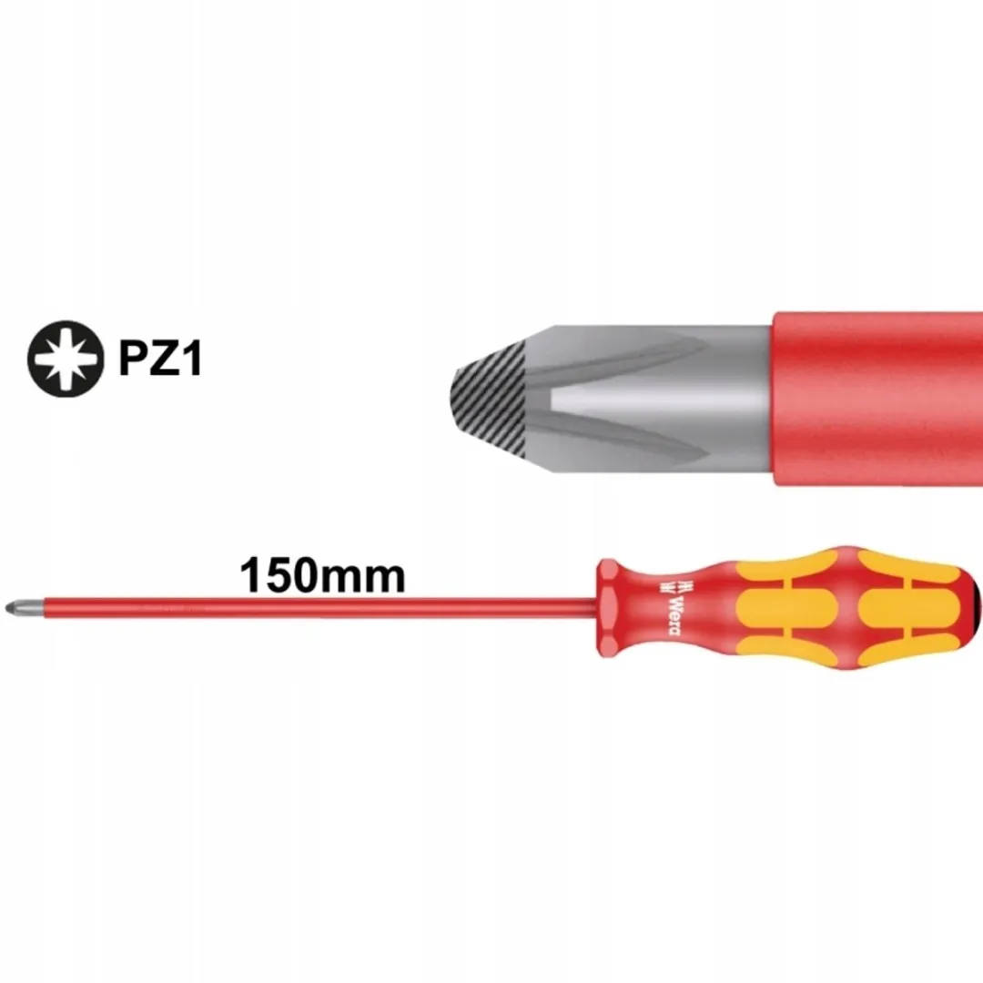Wera Pozidriv PZ1 Schroevendraaier 150mm