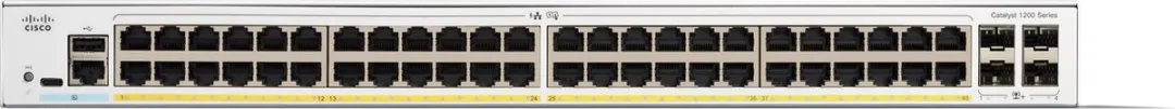 Cisco C1200-48P-4X Managed Switch - 48x PoE - 4x SFP - Wit