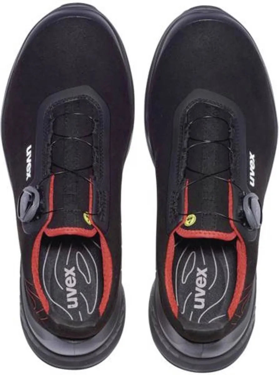 Uvex 1 G2 6840241 Veiligheidsschoenen ESD S3 - Rood/zwart - afbeelding 4 van 6