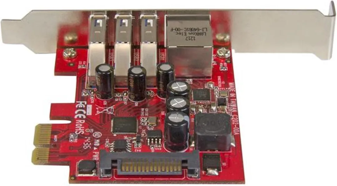 Startech PEXUSB3S3GE PCI-kaart USB 3.0 + Gigabit Ethernet - afbeelding 6 van 6