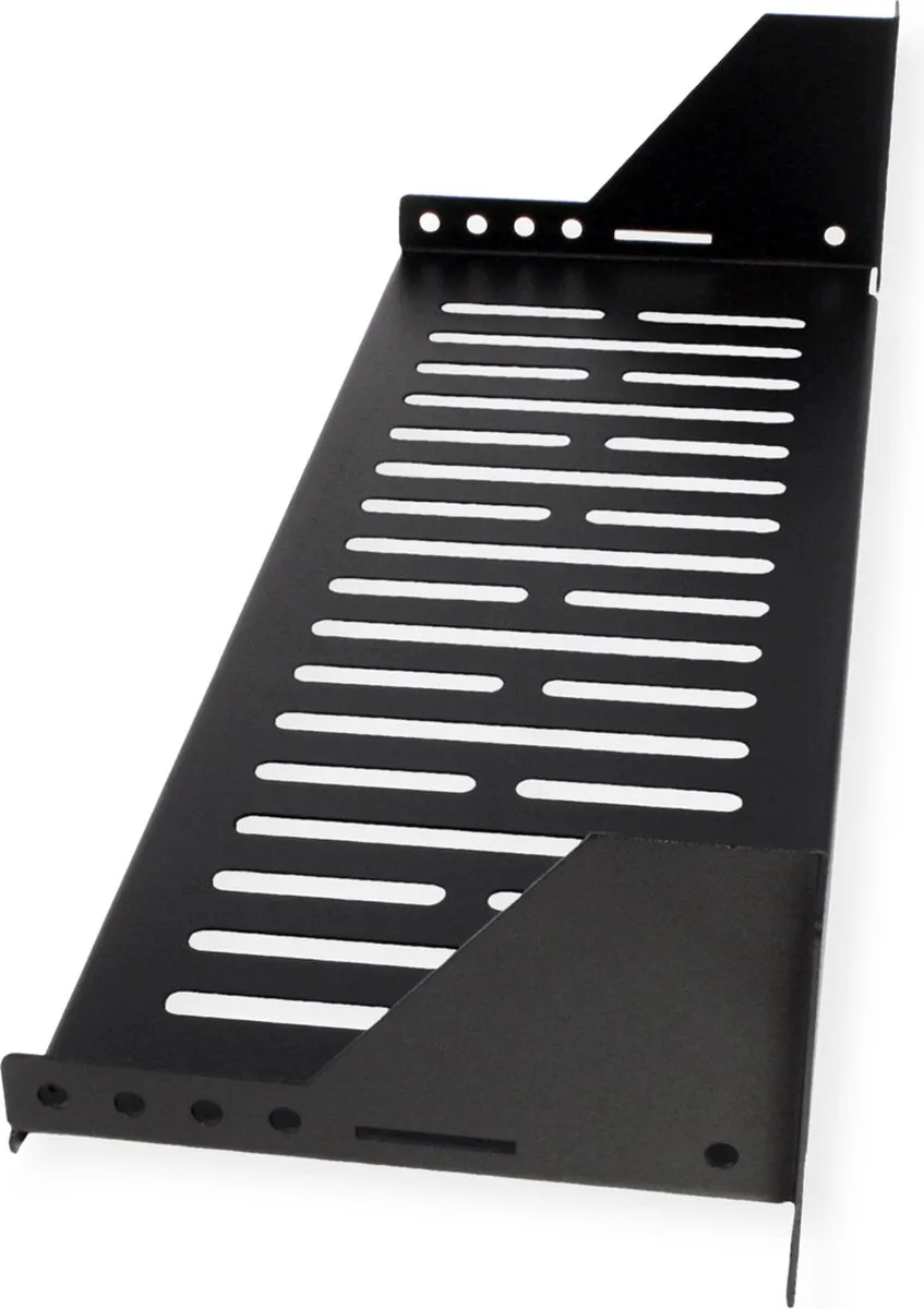 Value 19" Legplank 485x150mm 2HE - 15 kg - Zwart - afbeelding 3 van 5