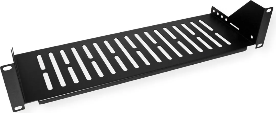 Value 19" Legplank 485x150mm 2HE - 15 kg - Zwart - afbeelding 2 van 5