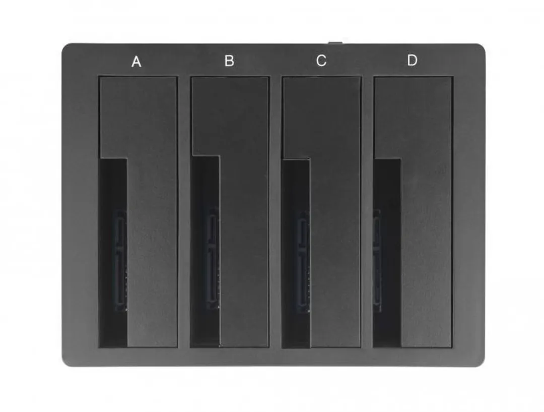Delock 63930 USB-C Docking Station - 4x SATA HDD/SSD - Zwart