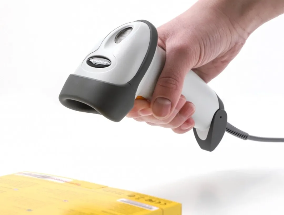 Delock 90565 USB Barcode Scanner 1D - Laser - Lichtgrijs