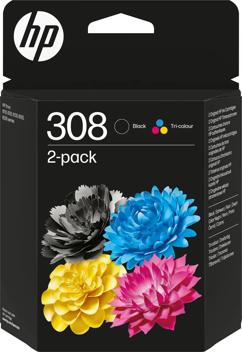 HP 308 2-pack Originele Inktcartridges