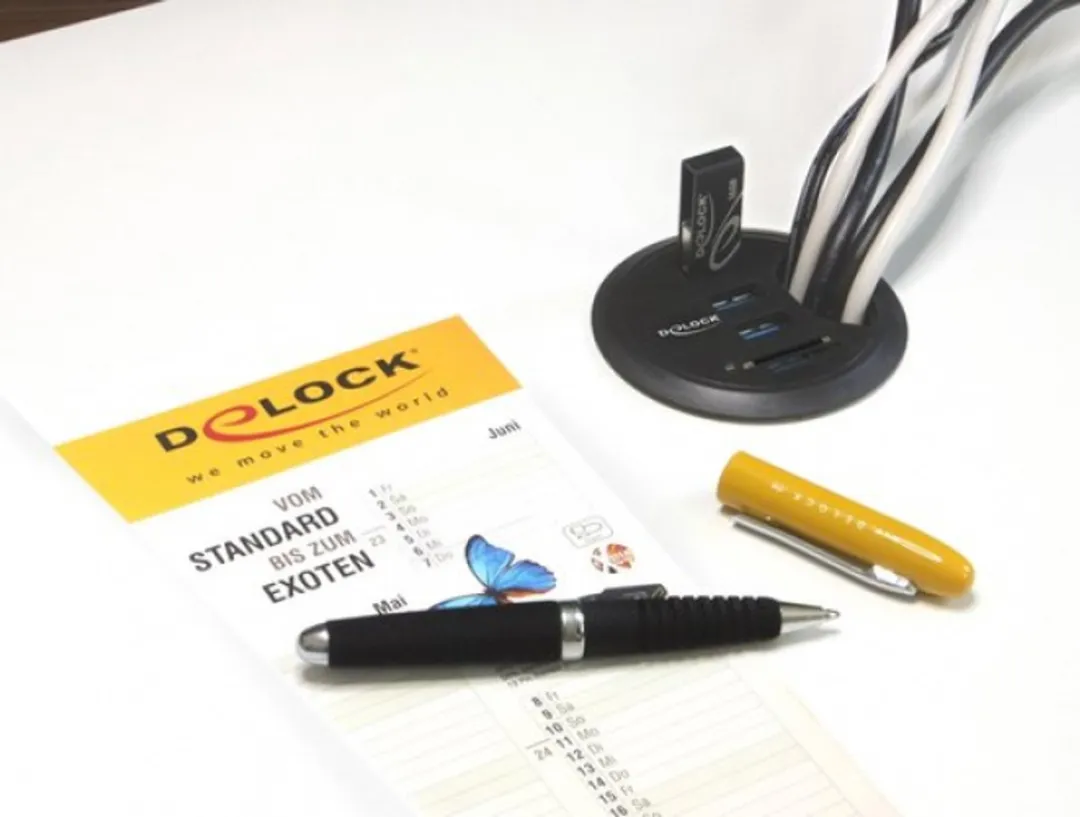 Delock 62869 USB3.0 Hub 5 Poorten - Zwart
