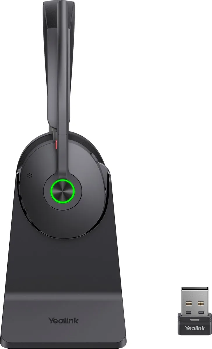 Yealink BH74 Headset - Bluetooth - USB-A/USB-C - Noise-canceling - Zwart