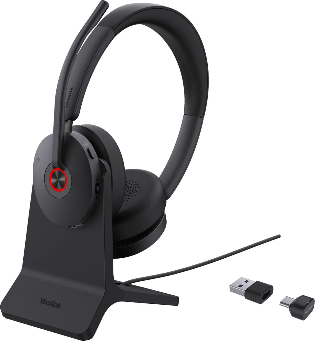 Yealink BH74 Headset - Bluetooth - USB-A/USB-C - Noise-canceling - Zwart