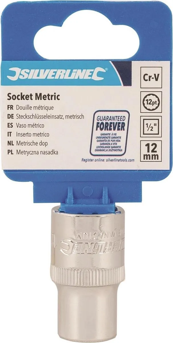 Silverline Metrische Veeltand Dop 12 Tanden 12mm - afbeelding 3 van 3