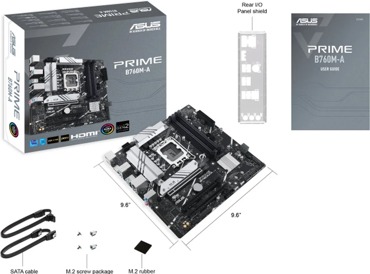 ASUS PRIME B760M-A-CSM DDR5 Moederbord - LGA1700