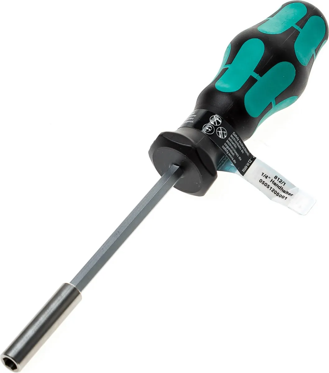 Wera Bondhus Bithouder 1/4" 230mm - Groen/Zwart