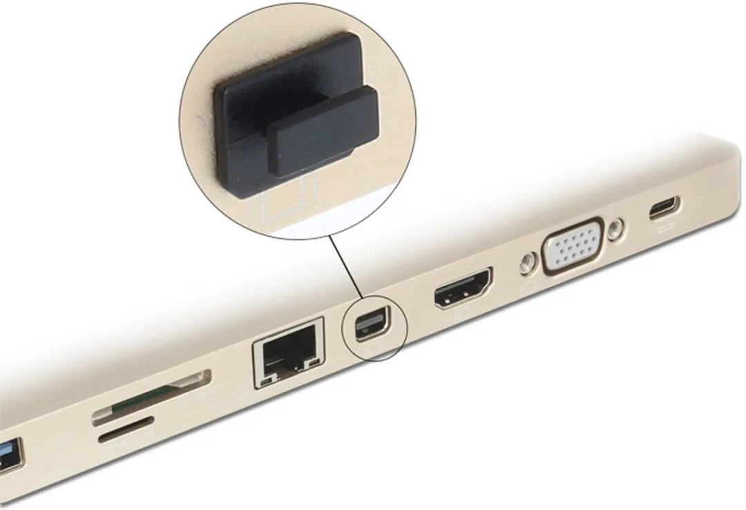 Delock 64026 Dust Cover mini DisplayPort Vrouwelijk - 10 Stuks - Zwart