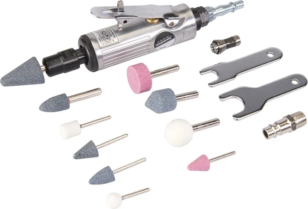 Silverline Pneumatische Slijpset 160mm 15-delig