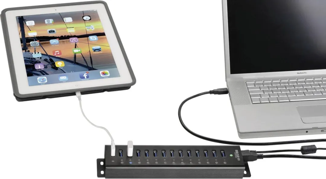Renkforce RF-3897144 USB-hub 13 poorten - USB 3.0 - Aluminium