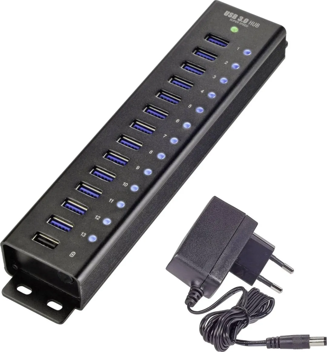 Renkforce RF-3897144 USB-hub 13 poorten
