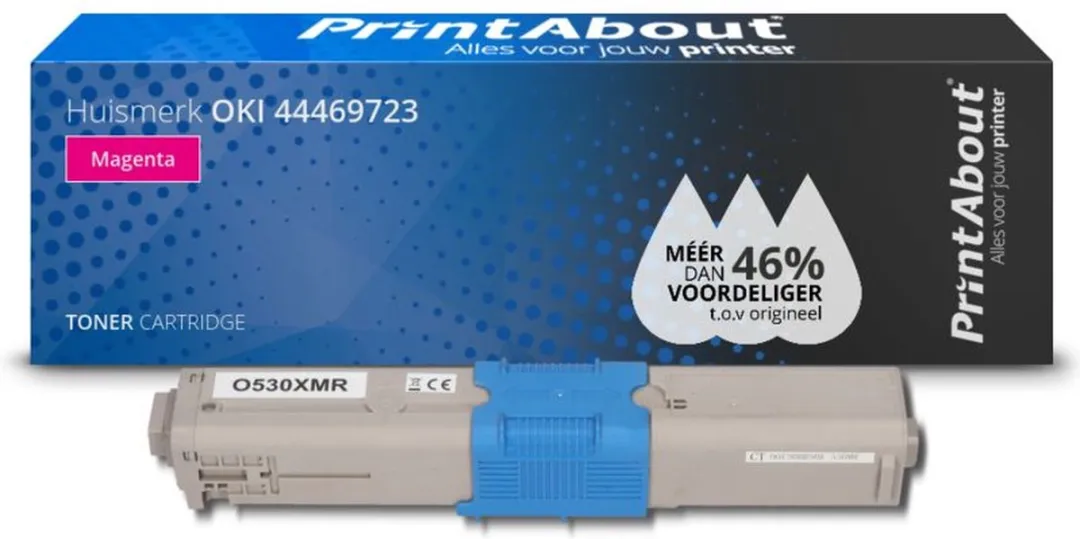 PrintAbout OKI 44469723-PA Toner Magenta - 5.500 pagina's