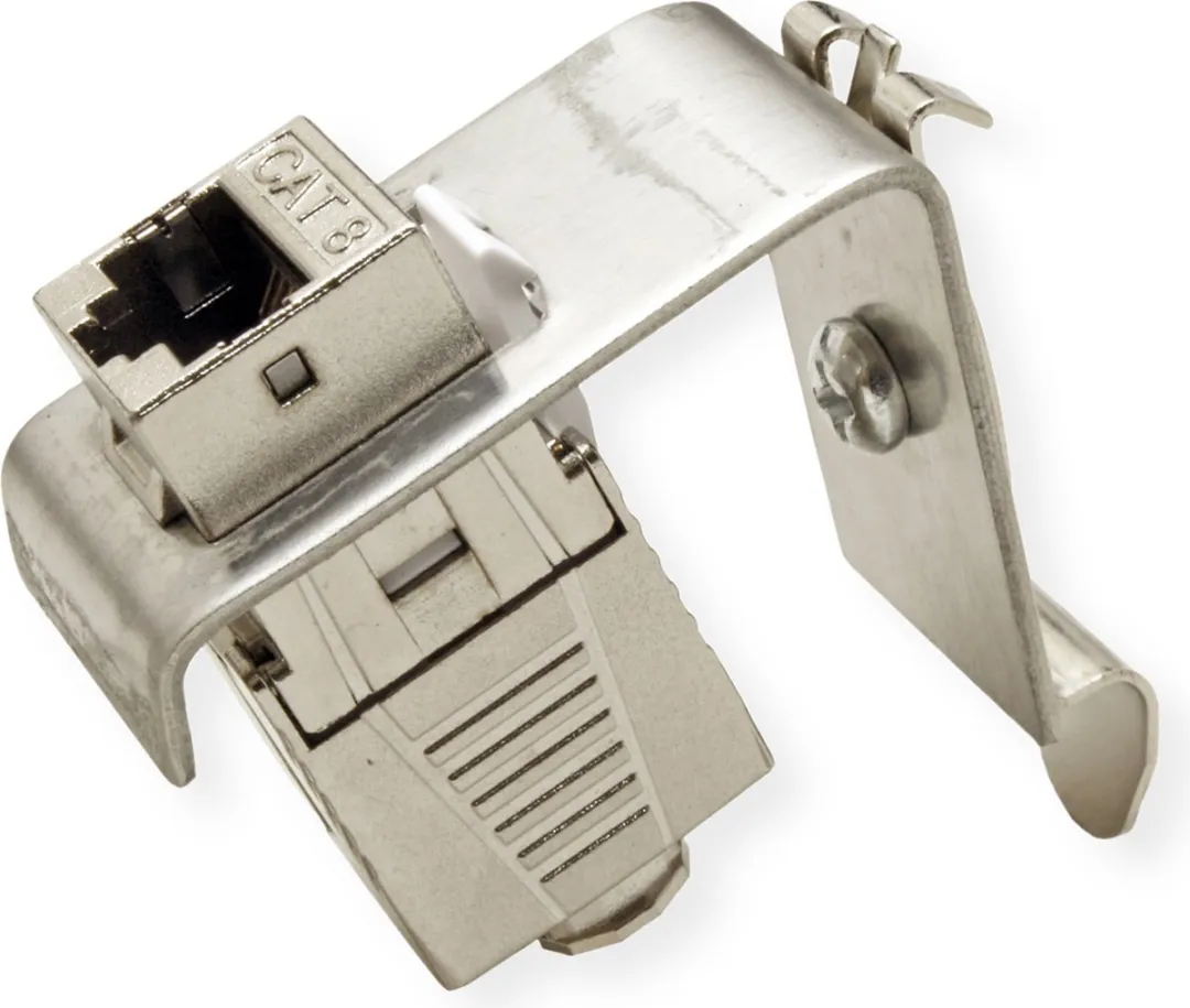 Value DIN-railadapter Keystone - 1 Poort - Zilver