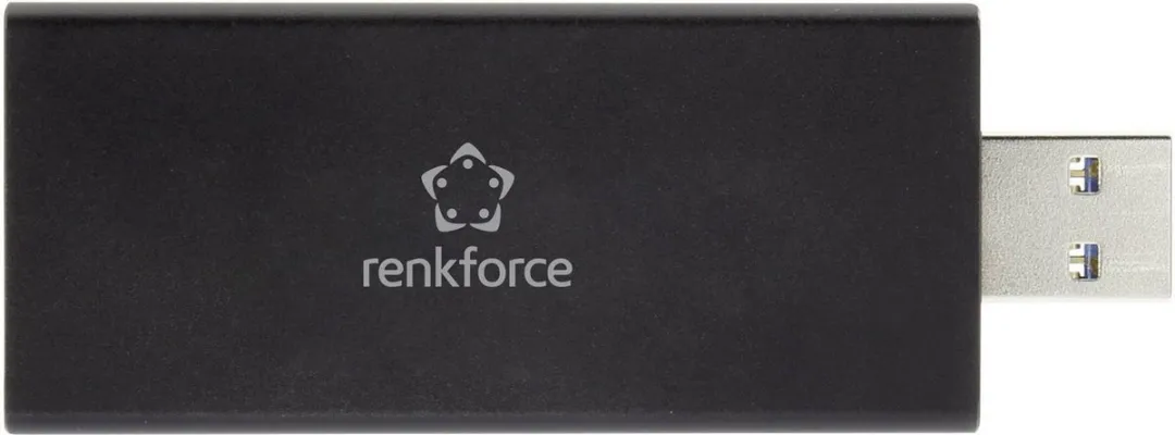 Renkforce RF-4521561 M.2 SSD-behuizing - USB-A 3.0 - Zwart