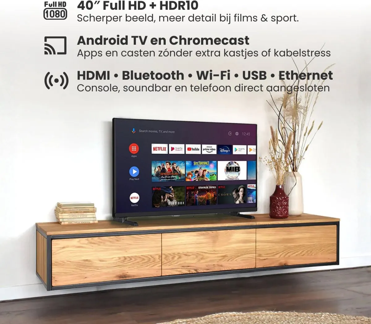 Salora SMART40TV Smart TV 40 inch - Full HD - Zwart