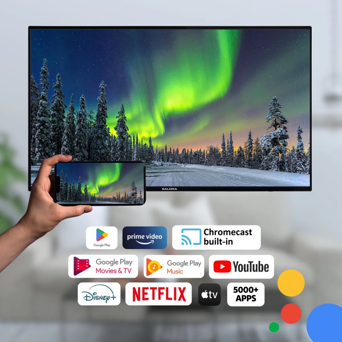 Salora SMART24TV Smart TV 24" - HD Ready - Zwart