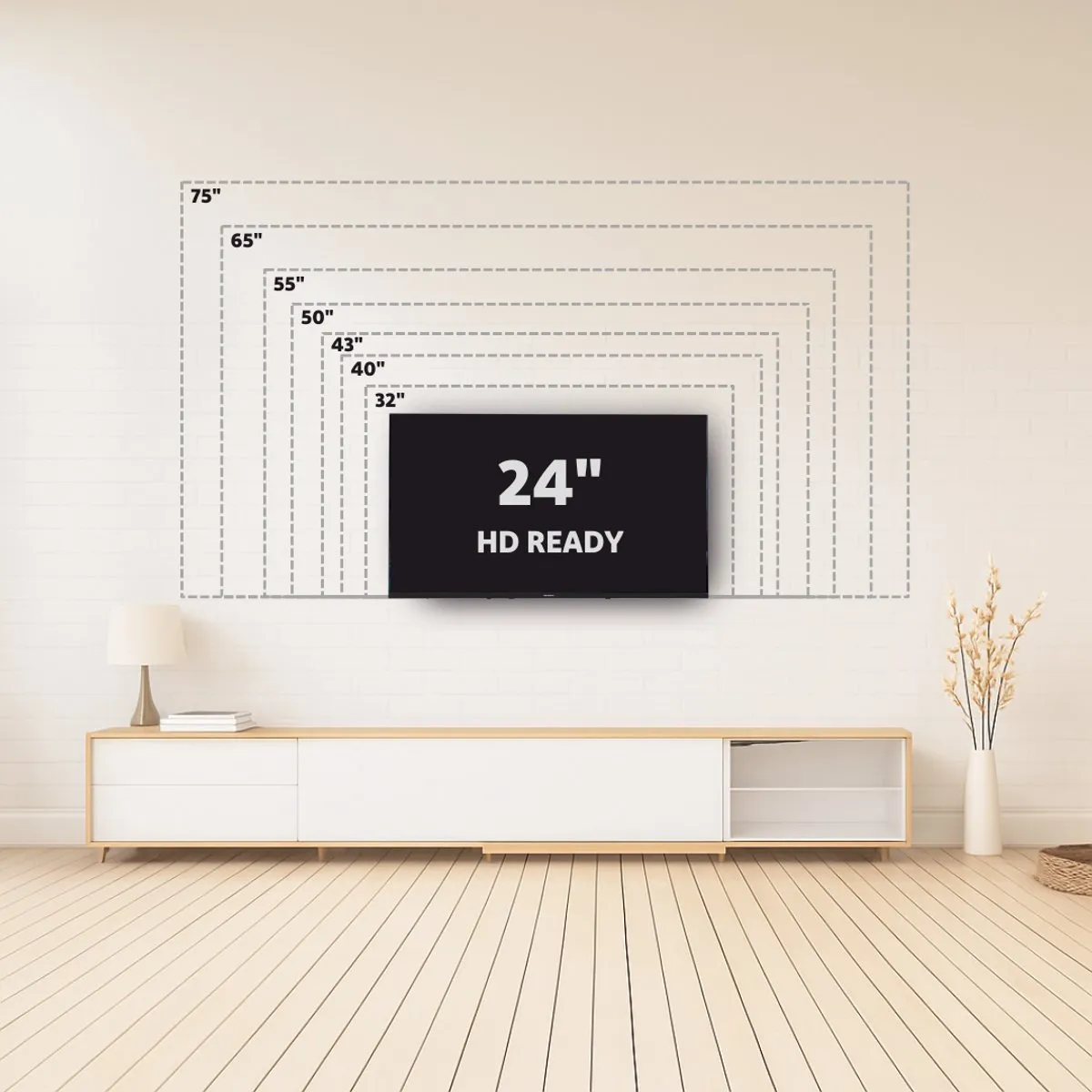 Salora SMART24TV Smart TV 24" - HD Ready - Zwart