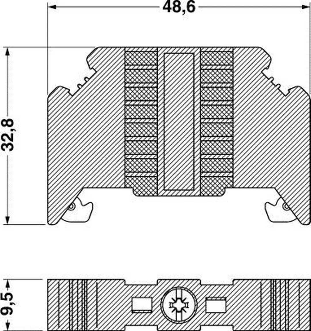 Phoenix Contact E/NS 35 N Eindhouder - 50 Stuks