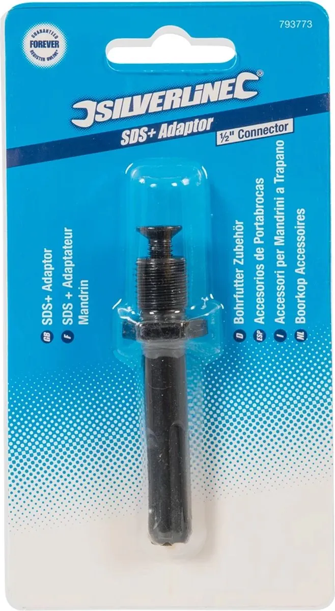 Silverline SDS-Plus Adapter 1/2" Koppeling