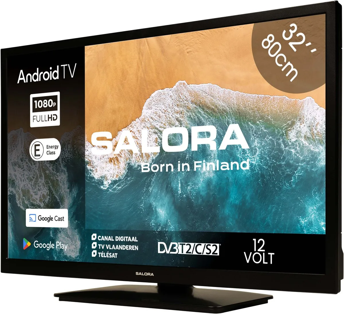 Salora 32MBA300 Full HD Smart TV 81cm - Zwart - afbeelding 6 van 6
