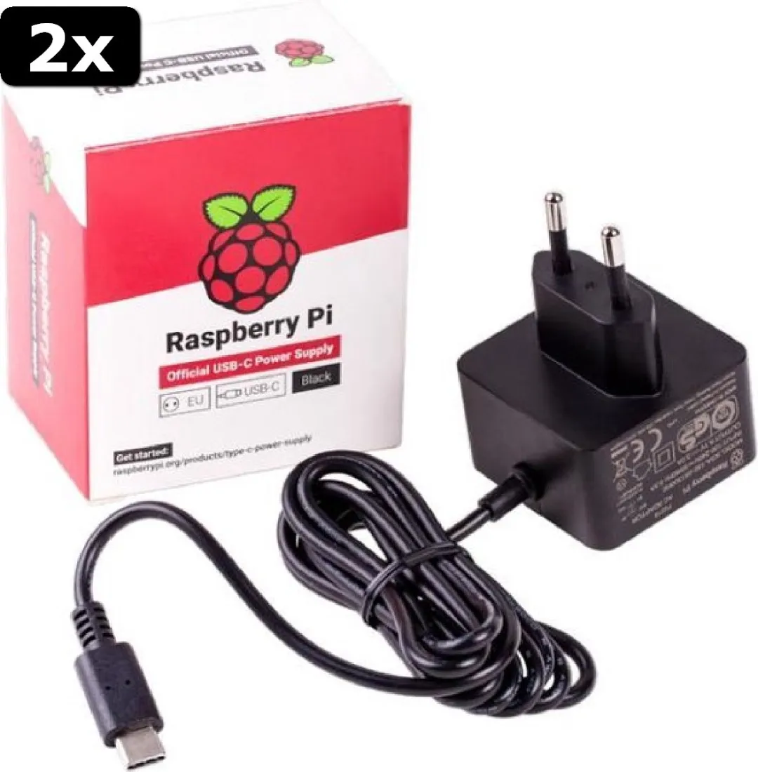Raspberry Pi 4/400 Voeding USB-C 5.1V 3A
