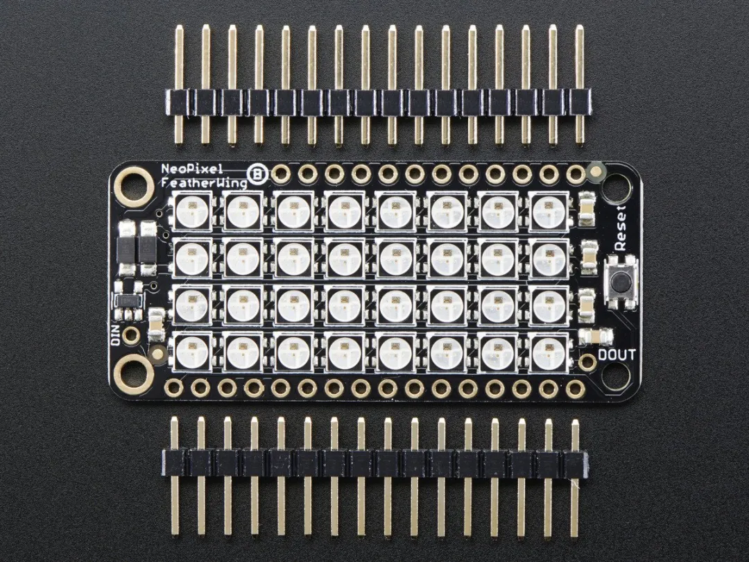 Adafruit NeoPixel FeatherWing 2945 - 4x8 RGB LED