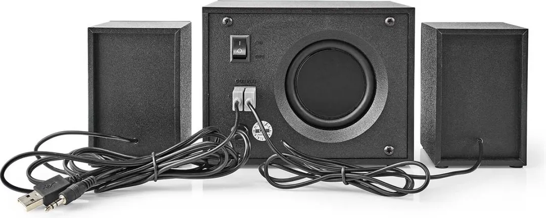 Nedis GSPR31021BK Gaming 2.1 Subwoofer - 33W - Zwart
