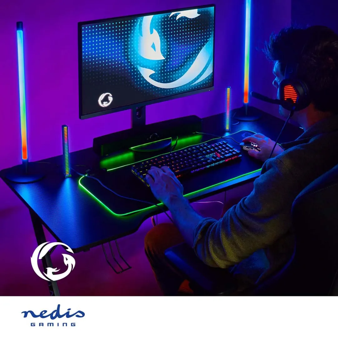 Nedis GSPRSB21020BK Gaming Soundbar 30W - Zwart