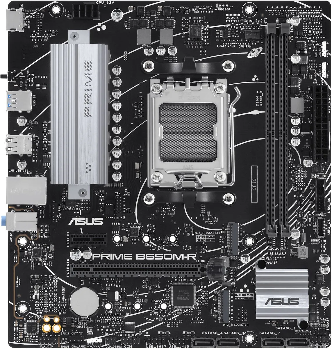 ASUS PRIME B650M-R Moederbord - AM5 - Micro-ATX - afbeelding 6 van 6
