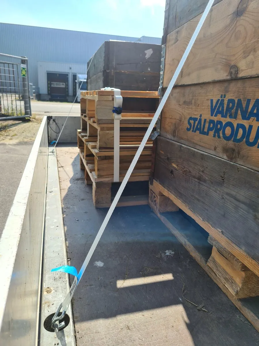 Jumbo ECO Spanband 2-delig met J-haak 2 Stuks - 600kg/25mm - 5m - Wit