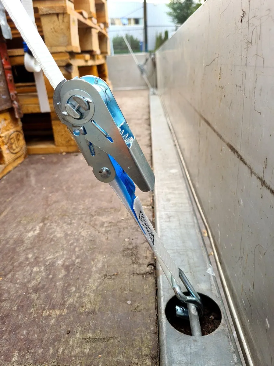 Jumbo ECO Spanband 2-delig met J-haak 2 Stuks - 600kg/25mm - 5m - Wit