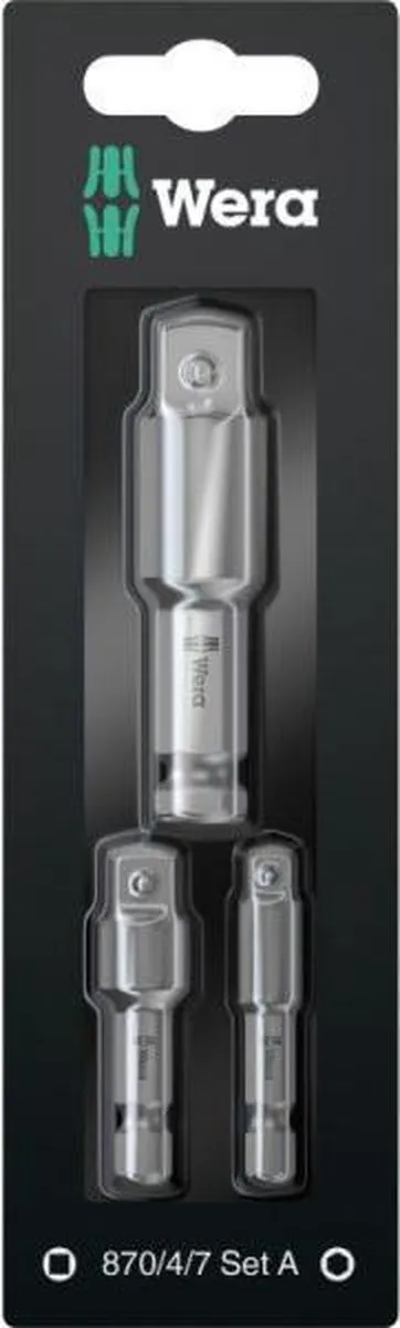 Wera 05073200001 870/4/7 Set A SB - 3-delig 1/4" x 50mm