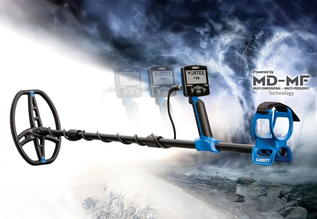 Garrett Vortex VX7 Metaaldetector - Waterdicht 5m - Blauw